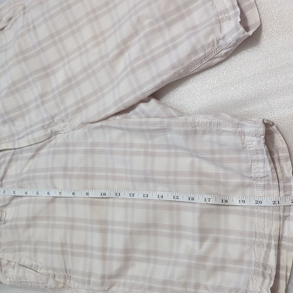 Men's APT. 9 White and Tan Striped Shorts Size 36 - Picture 5 of 7